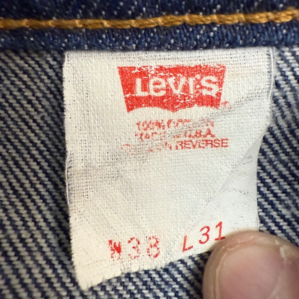 Vintage Levis 517 Orange Tab‎ Jeans Mens 38x31* Dark Wash Bootcut Made in USA - Picture 4 of 7